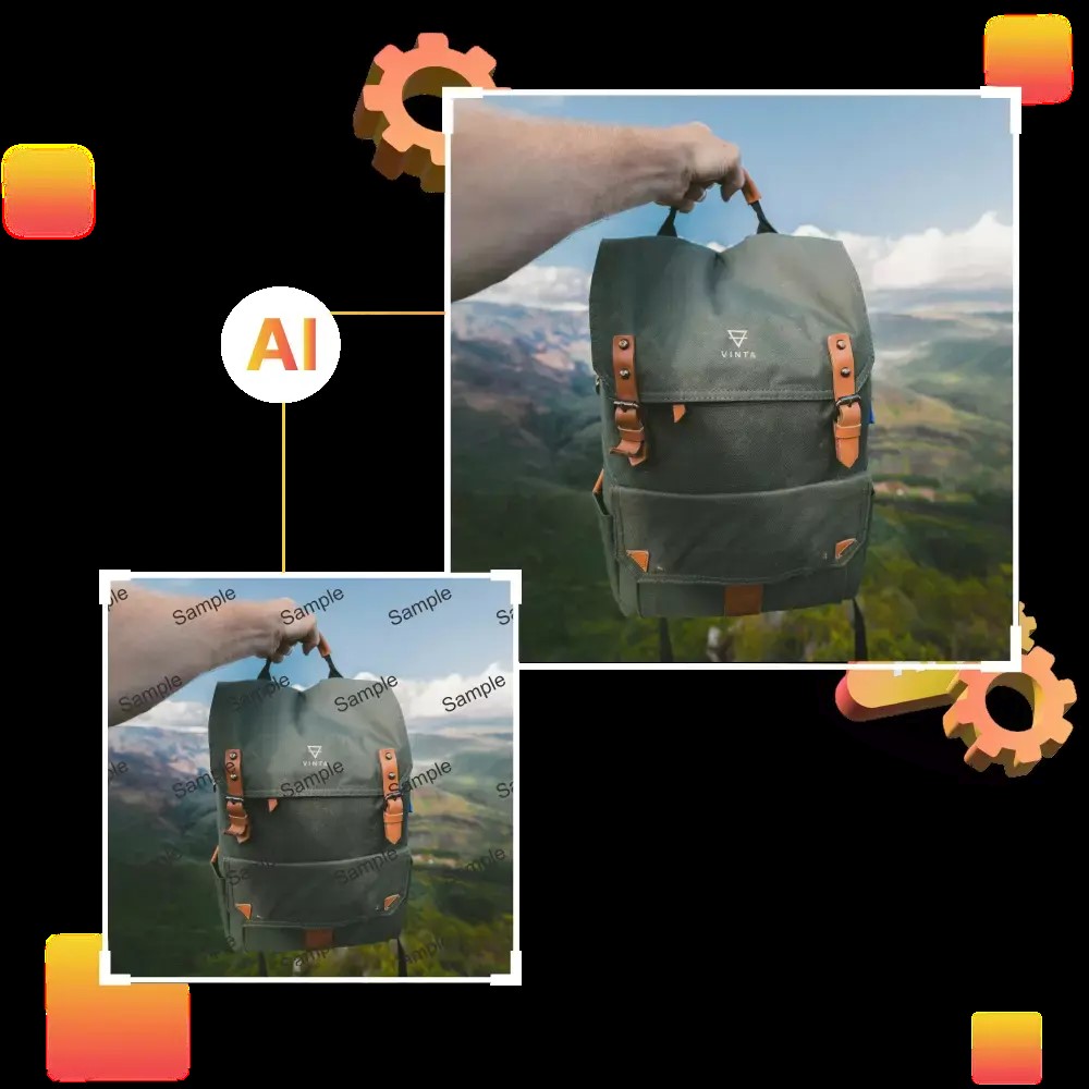Automatically remove watermark with AI