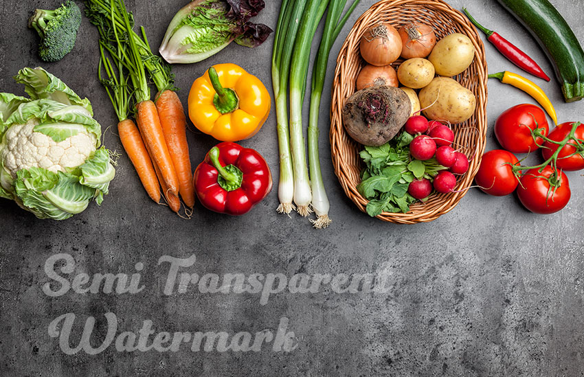 A semi transparent text watermark