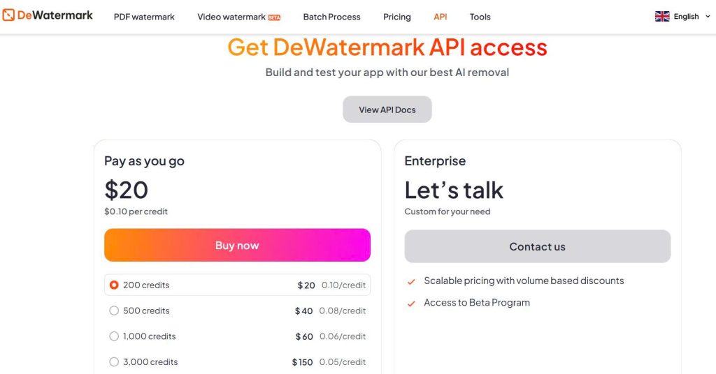 what-is-dewatermark-api-pricing