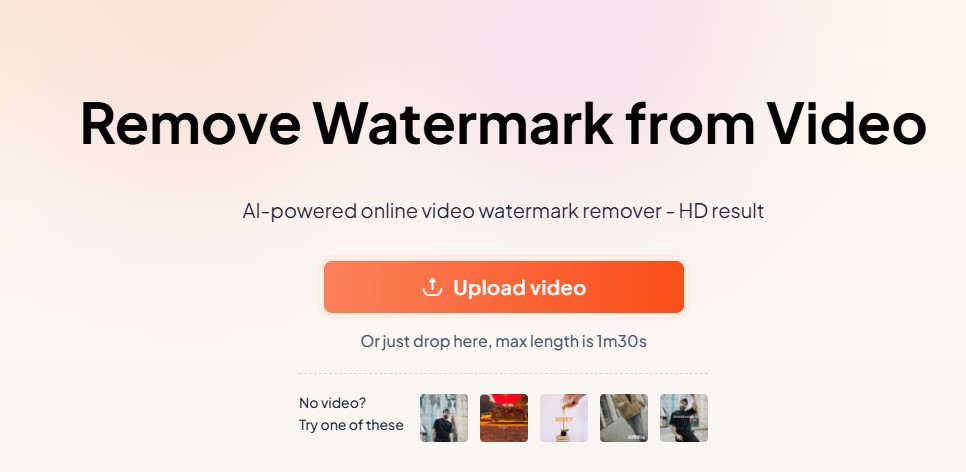 Upload your video to Dewatermark