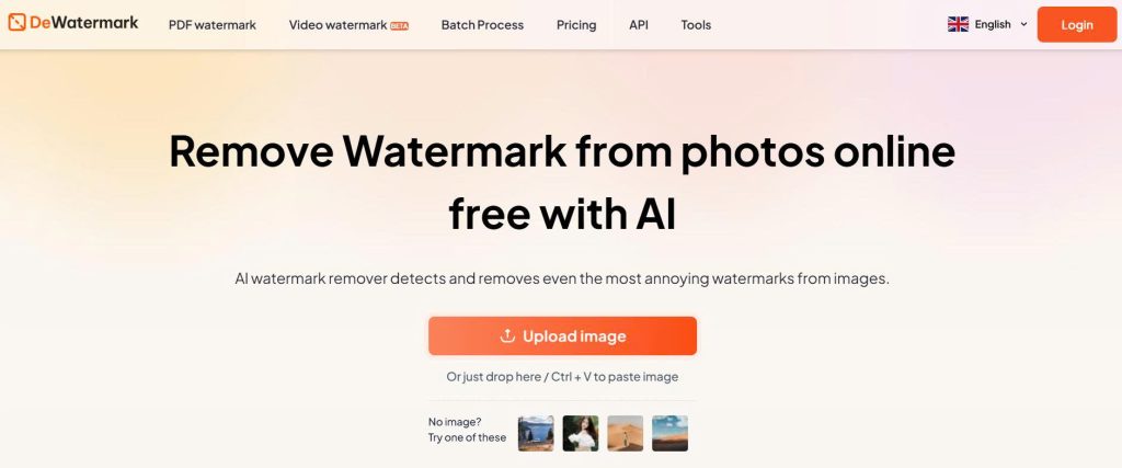 Key features of Dewatermark